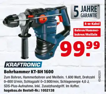 Hagebau Kraftronic Bohrhammer KT-BH 1600 Angebot