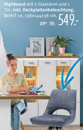 Trends Möbel Highboard Angebot