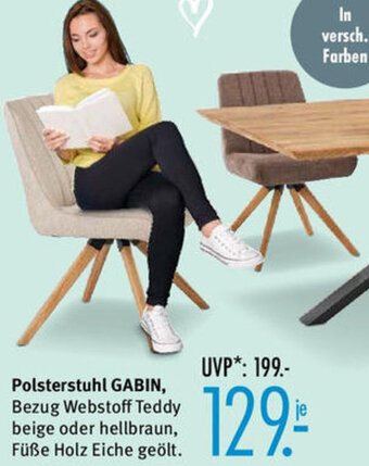 Trends Möbel Polsterstuhl GABIN Angebot