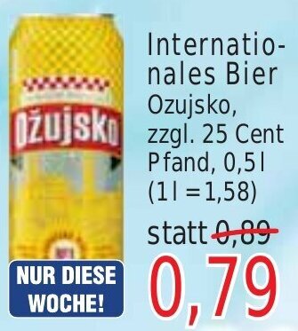 Wiglo Wunderland Ožujsko Internationales Bier 0,5 L Angebot