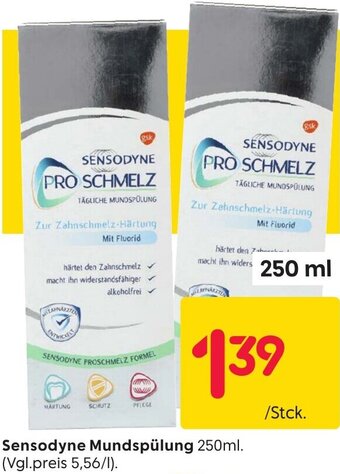 Rusta Sensodyne Mundspülung 250 ml Angebot