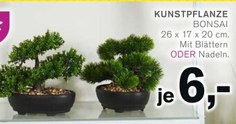 KODi KUNSTPFLANZE BONSAI Mit Blättern ODER Nadeln. Angebot