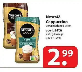 Famila Nord Ost Nescafé Cappuccino Oder Latte Angebot