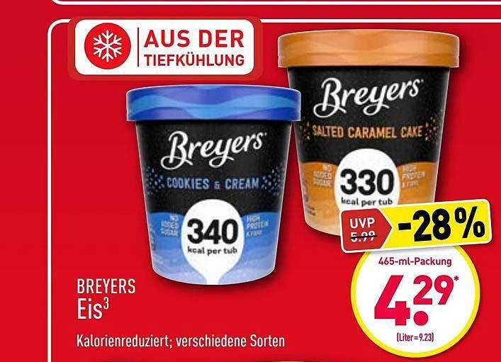 Breyers Eis Angebot bei Aldi Nord