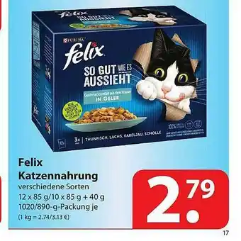 Famila Nord Ost Felix Katzennahrung Angebot