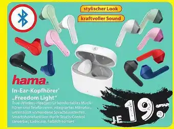 Famila Nord Ost Hama In-ear-kopfhörer „freedom Light” Angebot