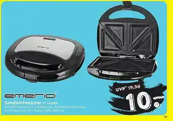 Famila Nord Ost Emerio Sandwichtoaster St-120889 Angebot