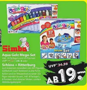 Famila Nord Ost Aqua Gelz Mega-set Schloss + Ritterburg Simba Angebot