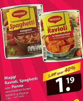 Famila Nord Ost Maggi Ravioli Spaghetti Oder Penne Angebot