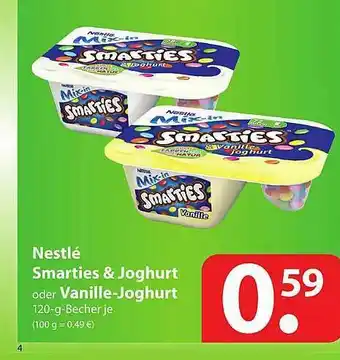 Famila Nord Ost Nestlé Smarties & Joghurt Oder Vanille-joghurt Angebot