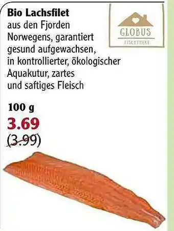 Globus Bio Lachsfilet Angebot