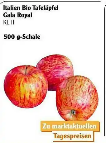 Globus Italien Bio Tafeläpfel Gala Royal Angebot