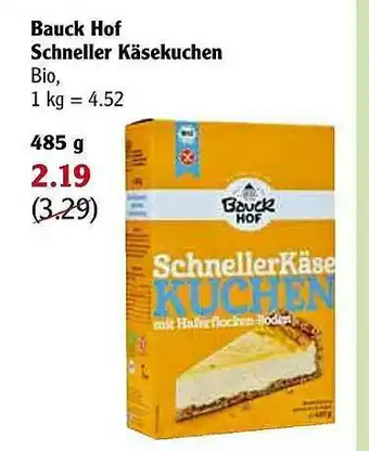 Globus Bauck Hof Schneller Käsekuchen Angebot