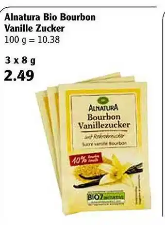 Globus Alnatura Bio Bourbon Vanille Zucker Angebot