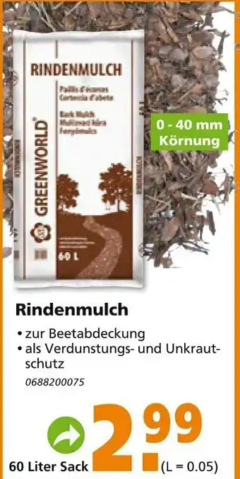 Globus Baumarkt Rindenmulch 60 L Angebot