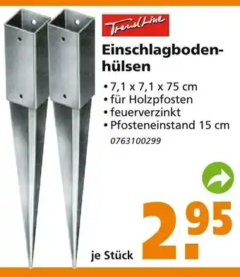 Globus Baumarkt Einschlagbodenhülsen Angebot