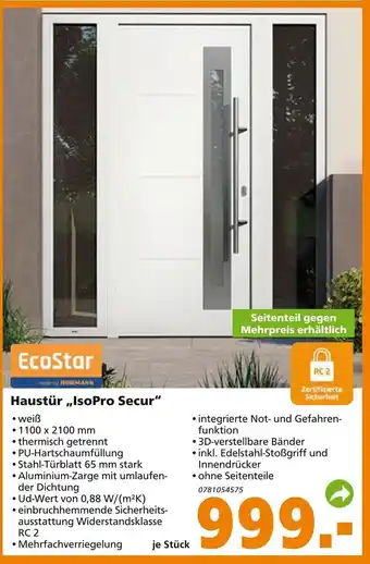 Globus Baumarkt Haustür IsoPro Secur Angebot