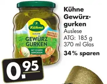 Handelshof Kühne Gewürzgurken 370ml Glas Angebot