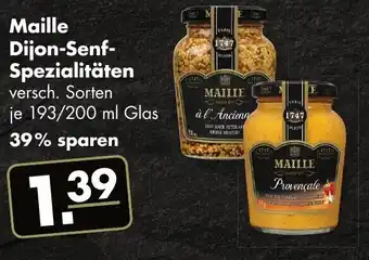 Handelshof Maille Dijon-Senf-Spezialitäten 193/200ml Glas Angebot