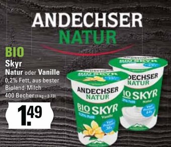 Meyer's Frischemarkt ANDECHSER NATUR Skyr Natur oder Vanille 400g Angebot