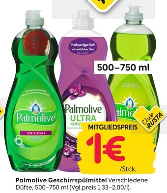 Rusta Palmolive Geschirrspülmittel 500-750 ml Angebot