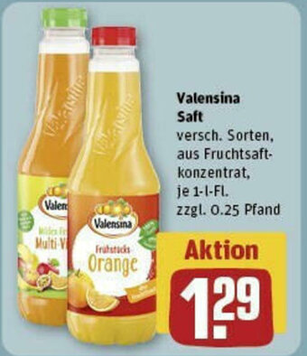 REWE Valensina Saft 1 l Fl. Angebot