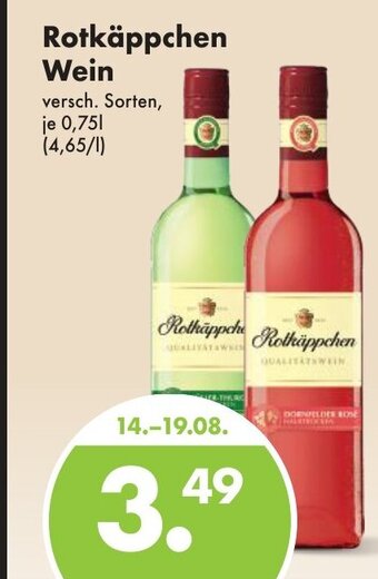 Trink und Spare Rotkäppchen Wein 750ml Angebot