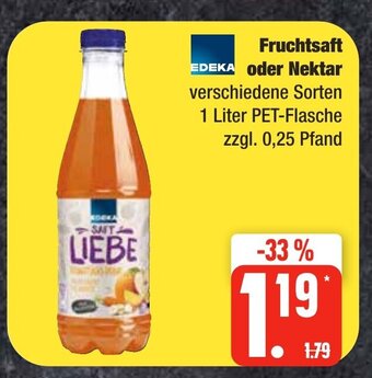 Edeka Frischemarkt EDEKA Fruchtsaft oder Nektar 1L Angebot