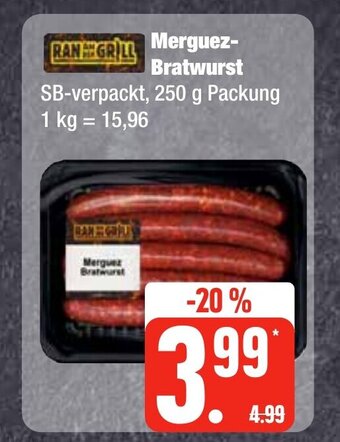 Edeka Frischemarkt RAN GRILL Merguez-Bratwurst 250g Angebot