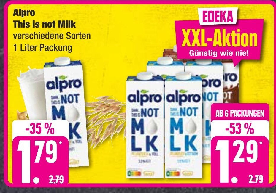 Alpro Not Milk Angebot