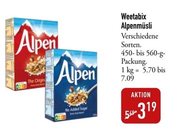 Galeria Markthalle Weetabix Alpenmüsli 450-560g Angebot