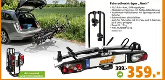 Globus Baumarkt Fahrradheckträger Finch Angebot