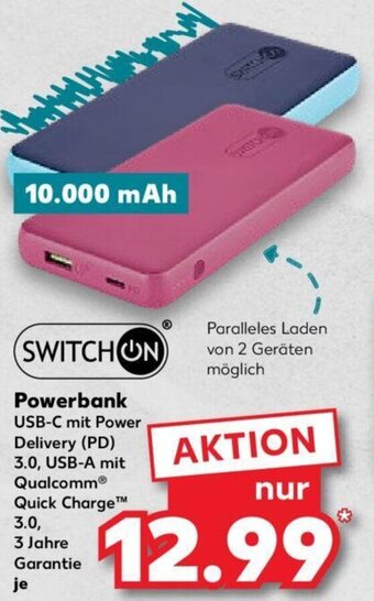 Kaufland SWITCH ON Powerbank Angebot