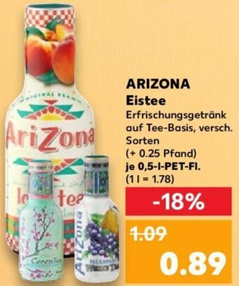 Kaufland ARIZONA Eistee 0,5 L-PET-Fl. Angebot