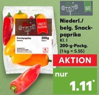 Kaufland Niederl./ belg. Snack-paprika 200 g Packg. Angebot