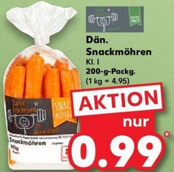 Kaufland Dän. Snackmöhren 200 g Packg. Angebot