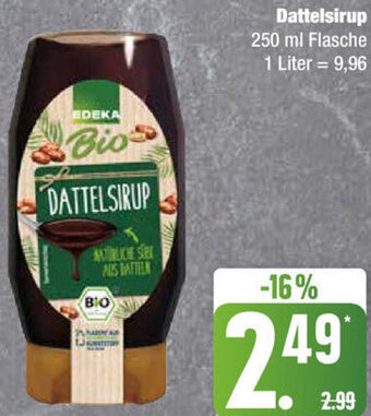 Edeka EDEKA Bio Dattelsirup 250 ml Flasche Angebot
