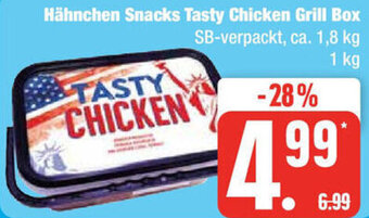 Edeka Hähnchen Snacks Tasty Chicken Grill Box 1 kg Angebot