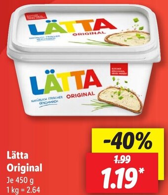 Lidl Lätta Original 450 g Angebot