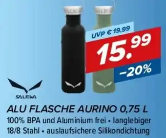 Hervis Alu Flasche Aurino 0,75L Angebot