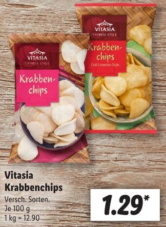 Lidl Vitasia Krabbenchips 100 g Angebot