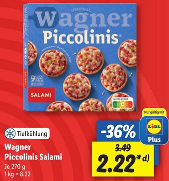 Lidl Wagner Piccolinis Salami 270 g Angebot