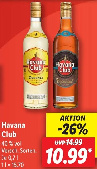 Lidl Havana Club 0,7 L Angebot