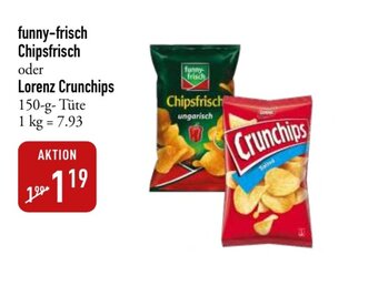 Galeria Markthalle funny-frisch Chipsfrisch oder Lorenz Crunchips 150g Angebot