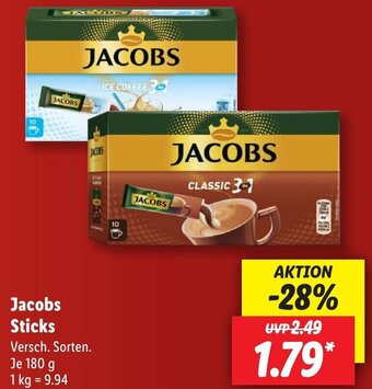 Lidl Jacobs Sticks 180 g Angebot