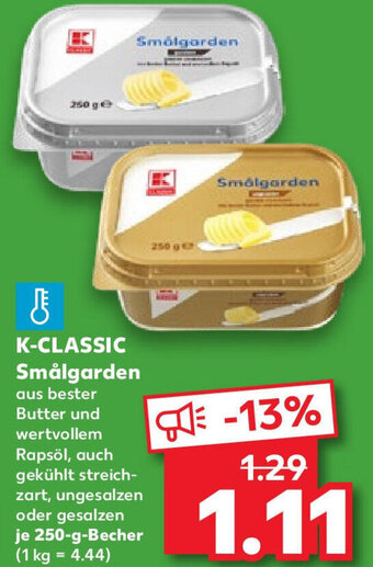 Kaufland K-CLASSIC Smålgarden 250 g Becher Angebot