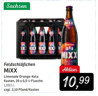 KONSUM Feldschlößchen MIXX Limonade Orange-Kola Kasten, 20 x 0,5-l-Flasche Angebot