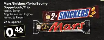 Handelshof Mars/Snickers/Twix/Bounty Doppelpack/Trio Angebot