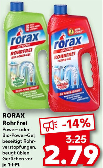 Kaufland RORAX Rohrfrei 1-I-FI. Angebot