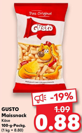 Kaufland GUSTO Maissnack 100 g Packg. Angebot